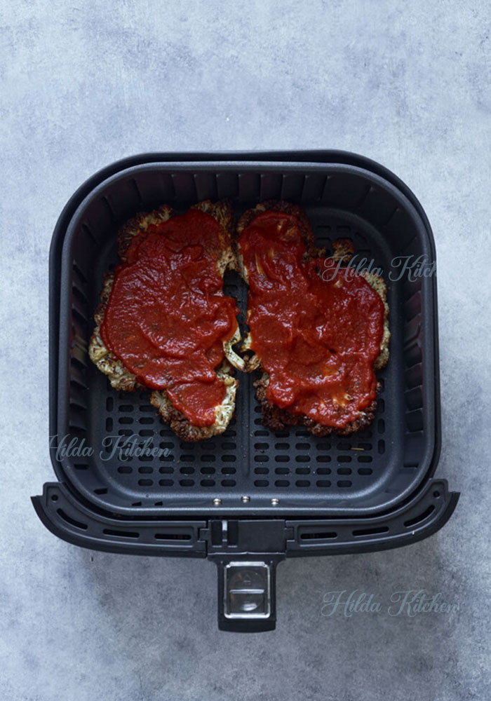 Air Fryer Cauliflower Parmesan