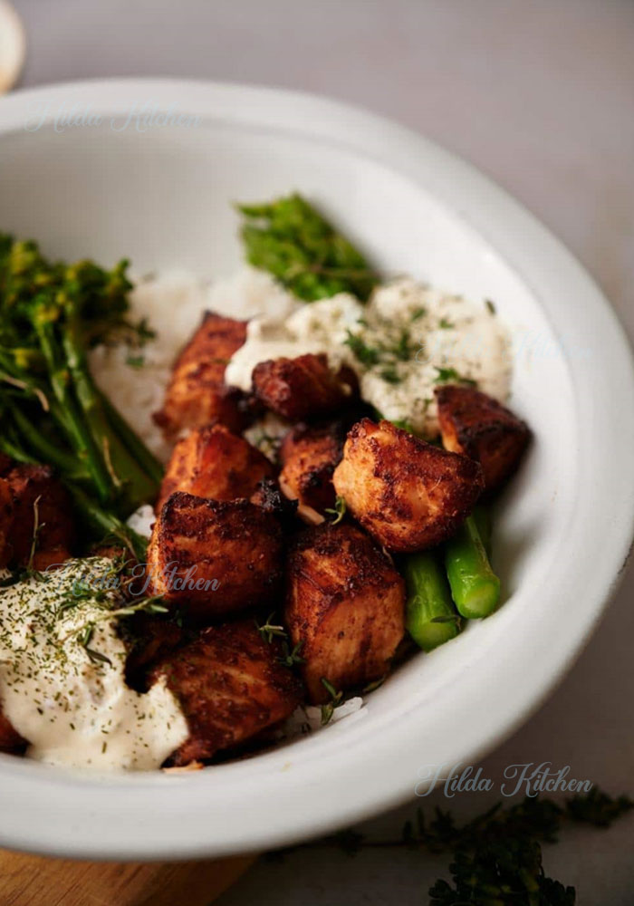 air fryer salmon bites