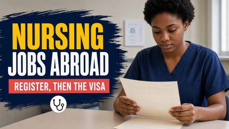 Nursing Jobs Abroad: Registration, a Job Offer, and Visa Sponsorship