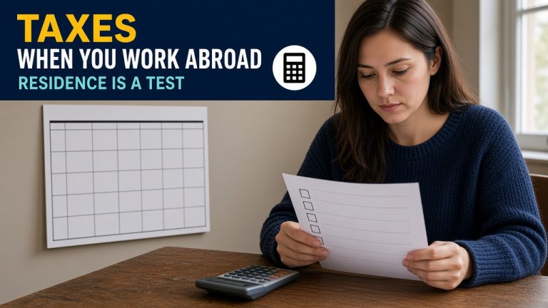 Taxes When Working Abroad: Residence, Income and Double-Tax Treaties