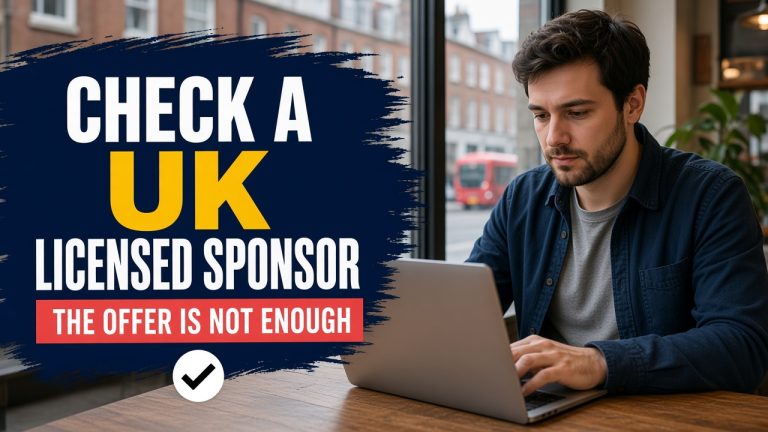UK Visa Sponsorship Jobs: How to Check a Licensed Sponsor and a Job Offer