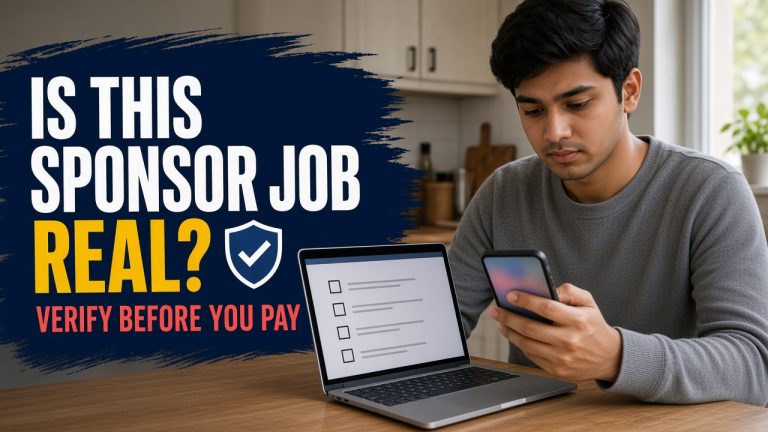 How to Verify a Visa Sponsorship Job and Avoid Recruitment Scams